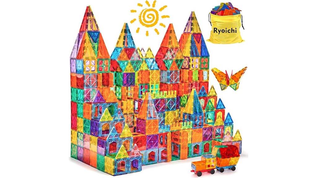 magnetic building tiles set