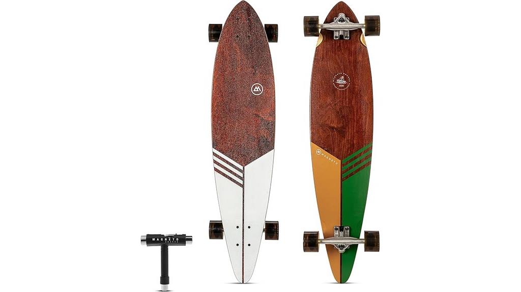 magneto longboard skateboard 40 inch