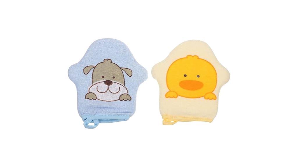 men s exfoliating bath mitts