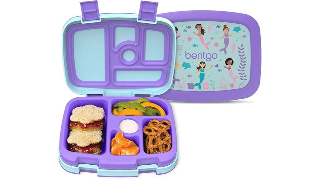 mermaid themed bento lunch box