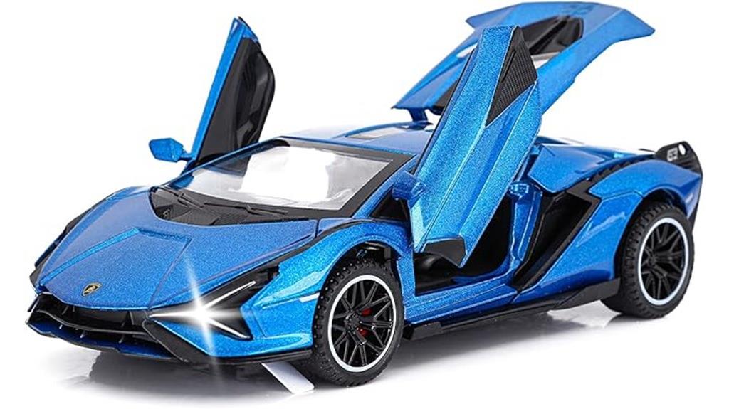 metal model car features