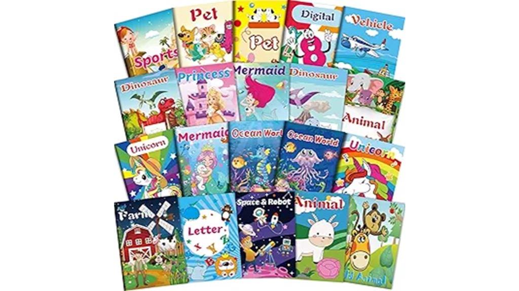 mini coloring books pack