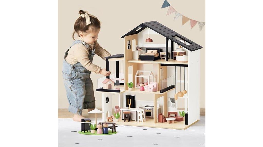 miniature family playset home