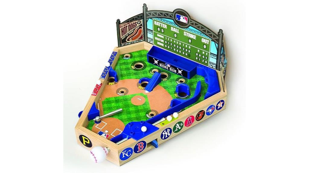 mlb wooden pinball game