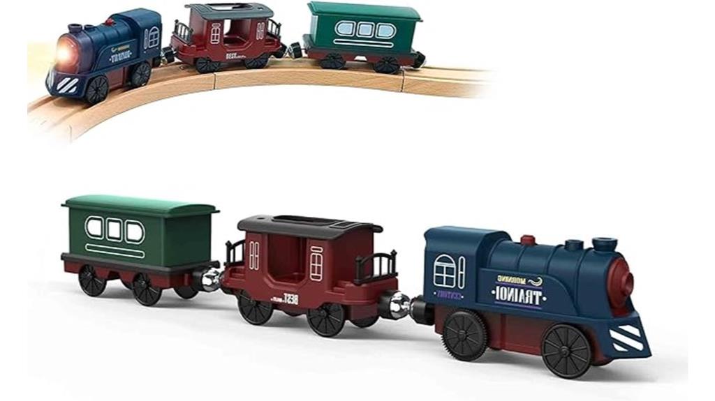 motorized wooden train toy