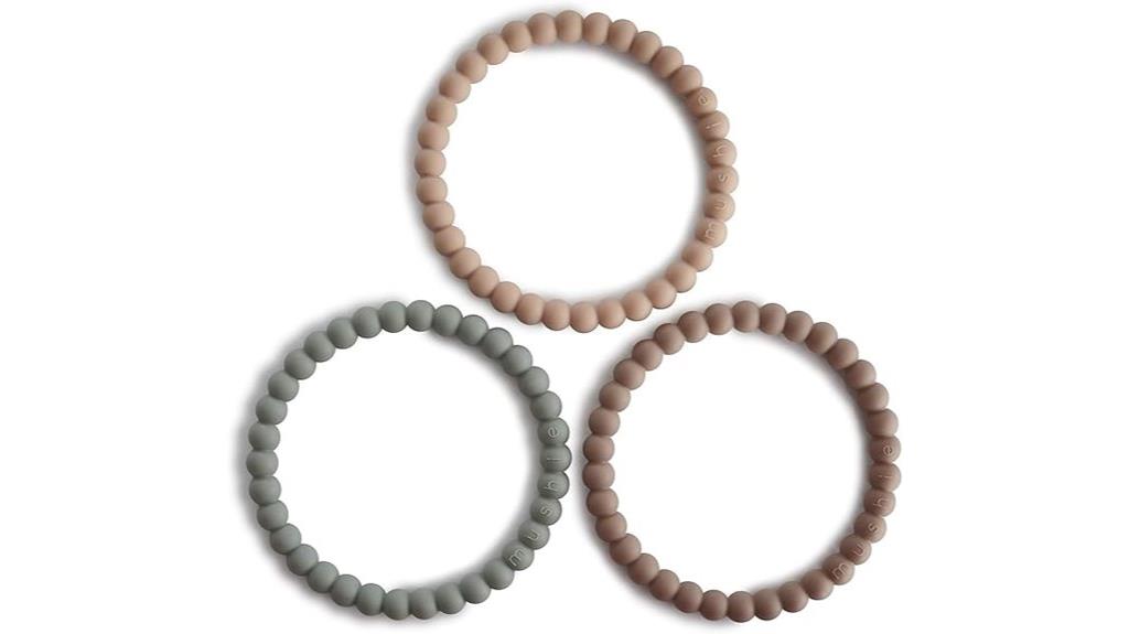mushie teether bracelet set