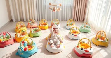 musical baby bouncers selection
