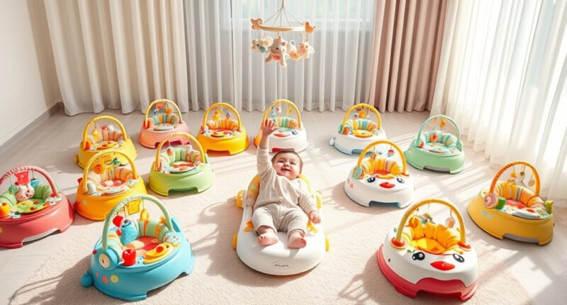 musical baby bouncers selection
