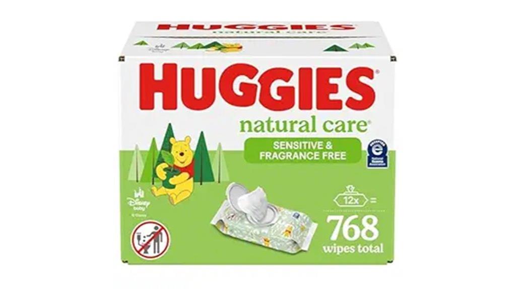 natural care sensitive wipes