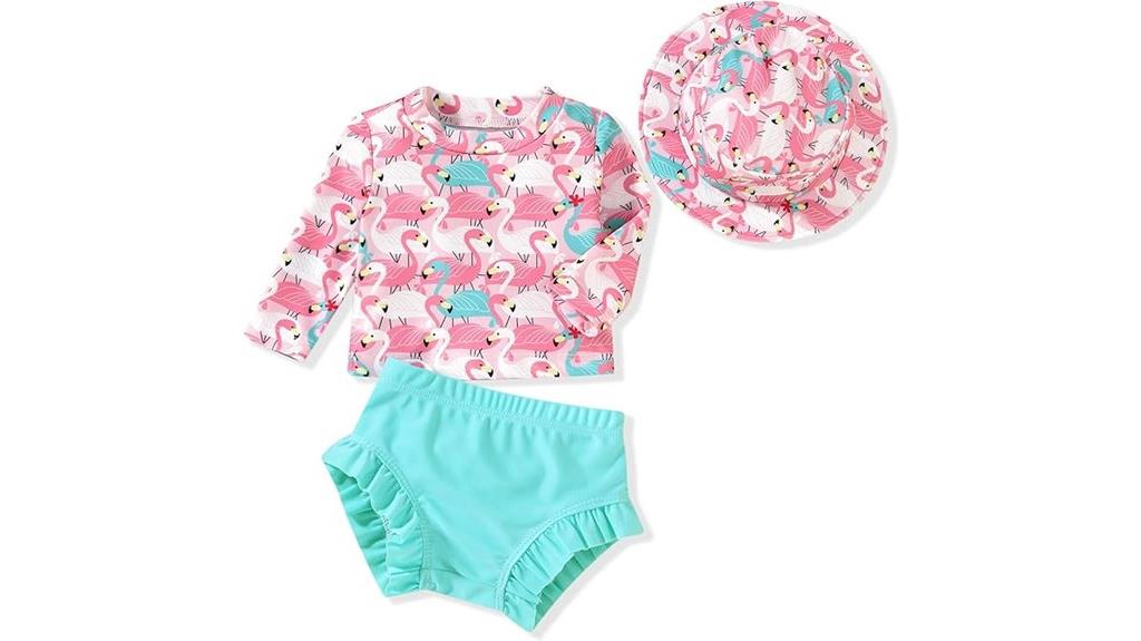 newborn girl swimsuit set
