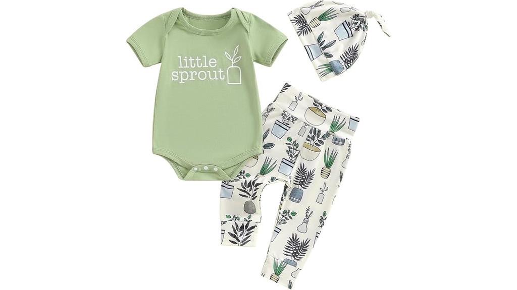 newborn summer romper set