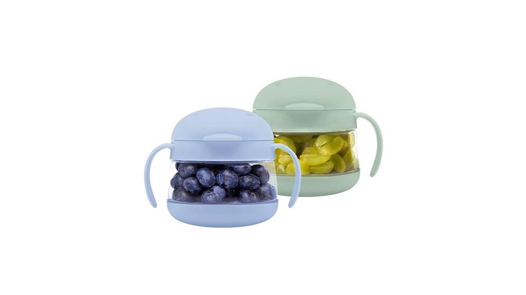 no spill snack container