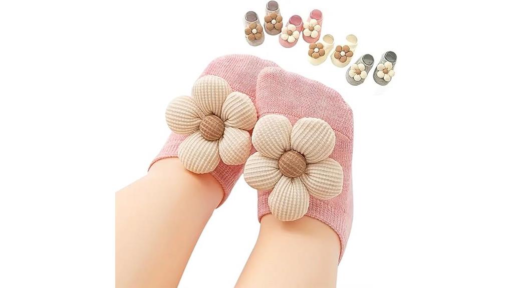 non slip baby girl socks