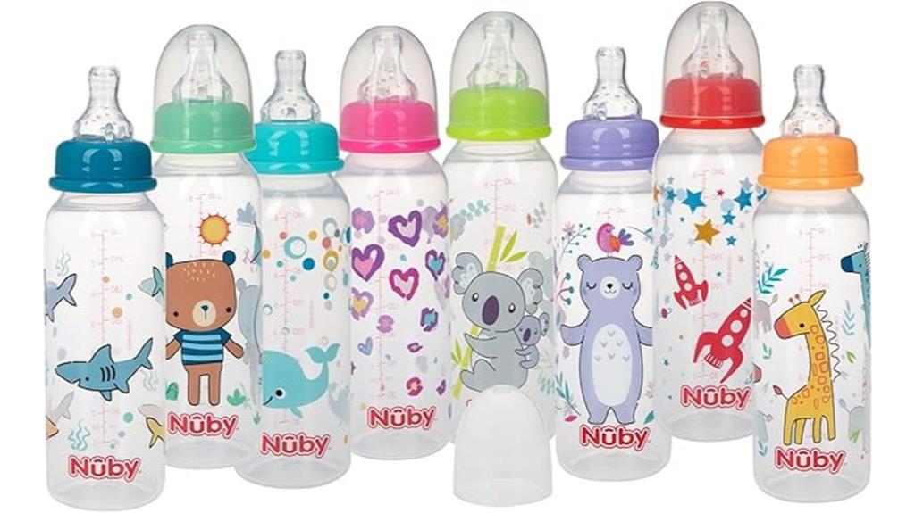 nuby 8 ounce non drip bottle