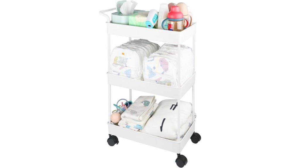 nursery diaper storage solution