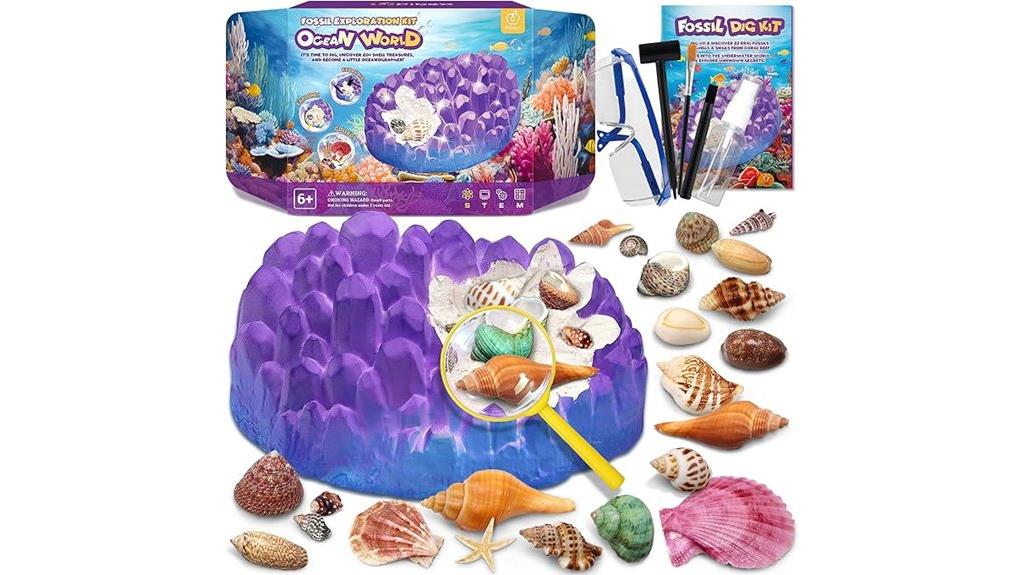 ocean fossil exploration kit