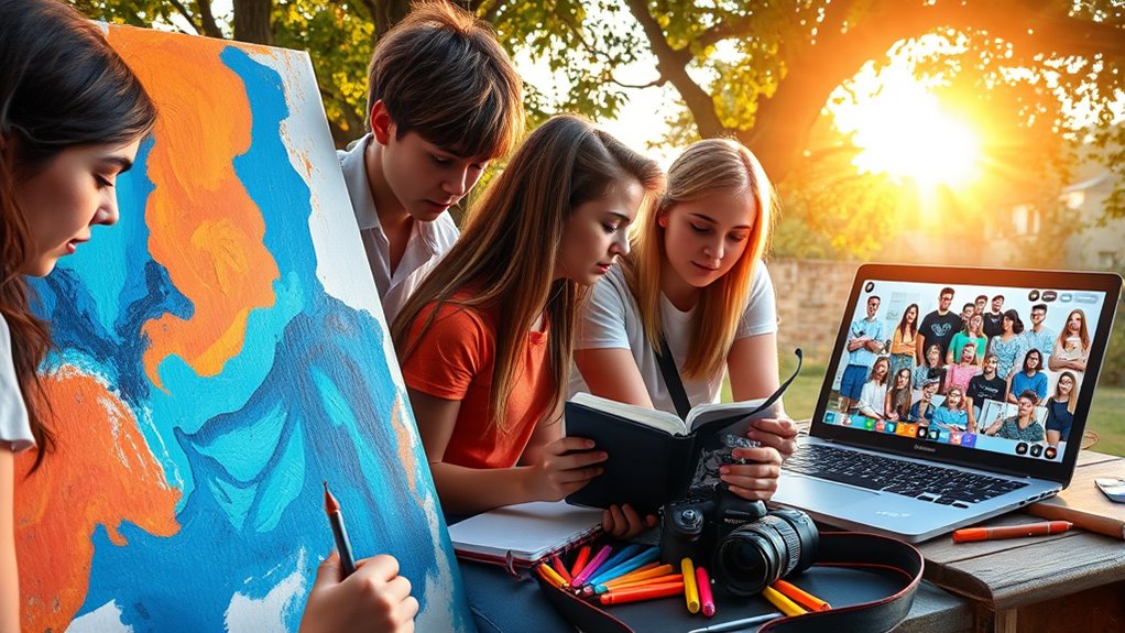 online communities boost teen creativity