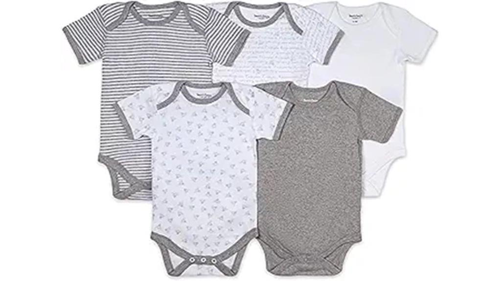 organic baby bodysuit pack