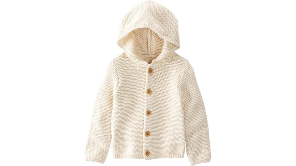 organic baby cardigan design