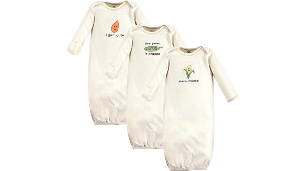 organic cotton baby gowns