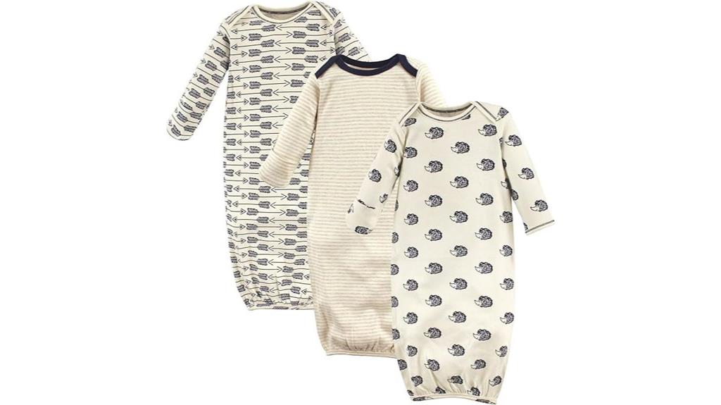 organic cotton baby gowns
