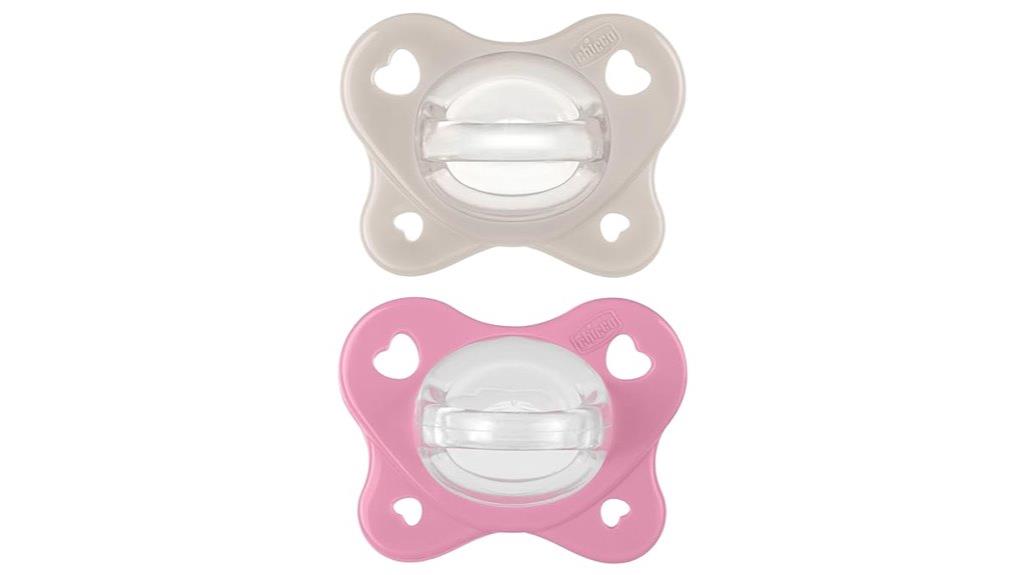 orthodontic silicone pacifier set