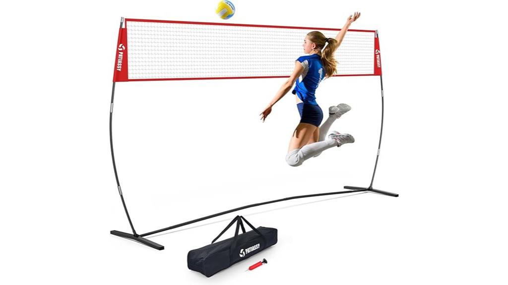 outdoor portable volleyball net