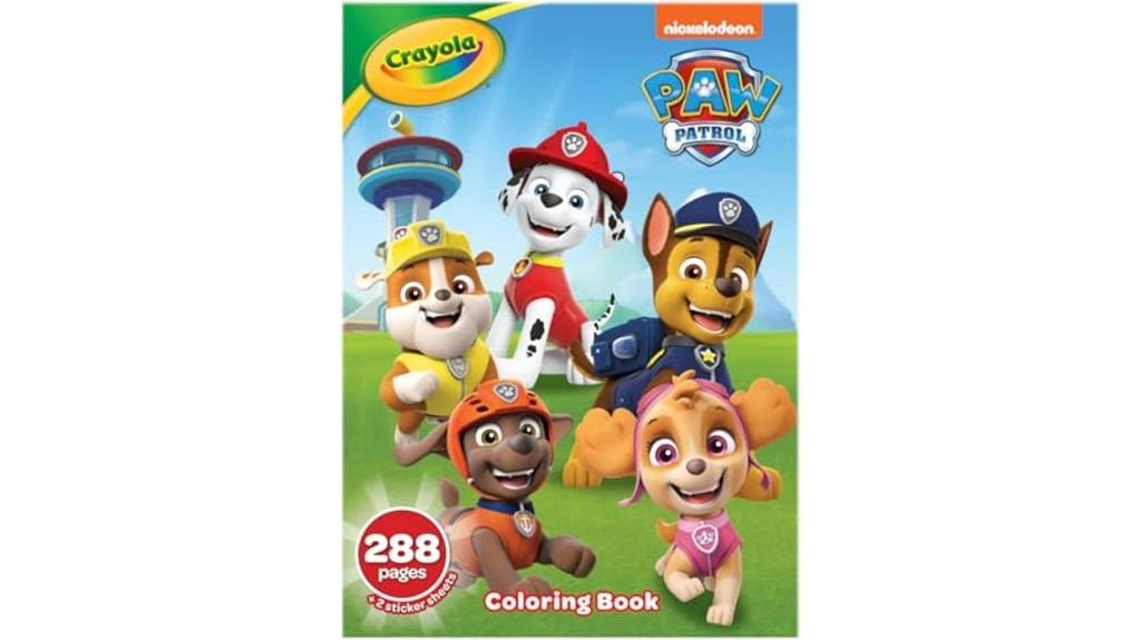 paw patrol coloring book