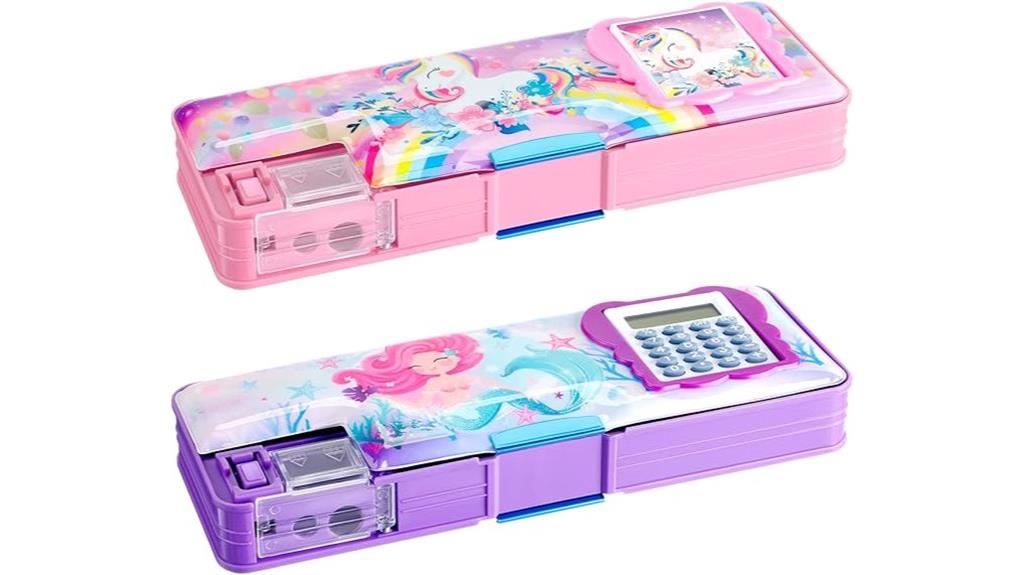 pencil box with calculator