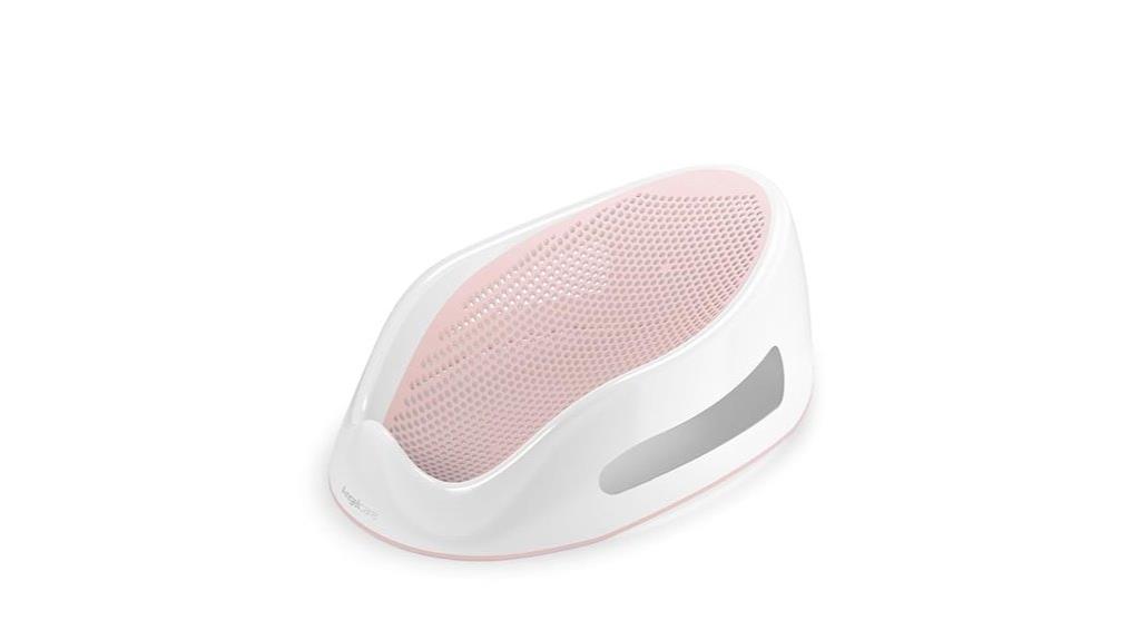 pink baby bath support
