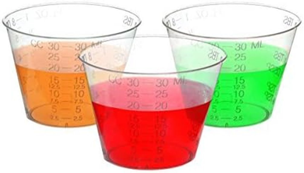 plastic medicine cups pack
