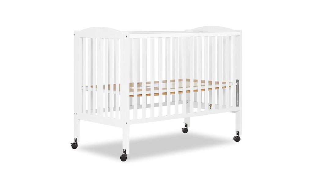 portable convertible crib solution