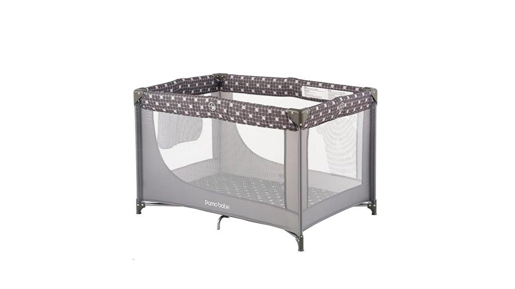 portable crib with mattress