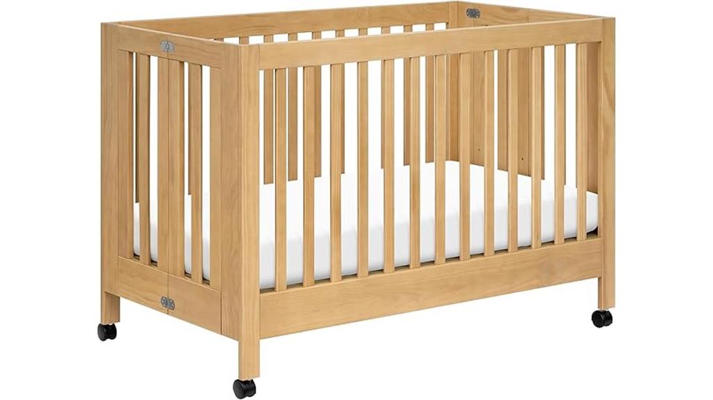 portable folding crib conversion