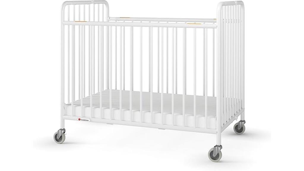 portable metal folding crib