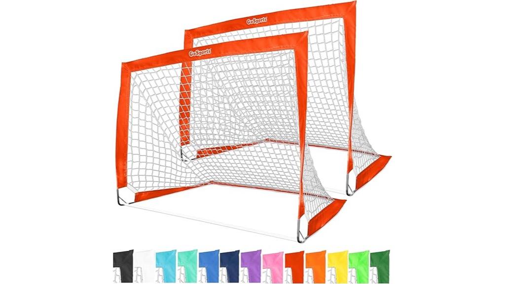 portable soccer goals set