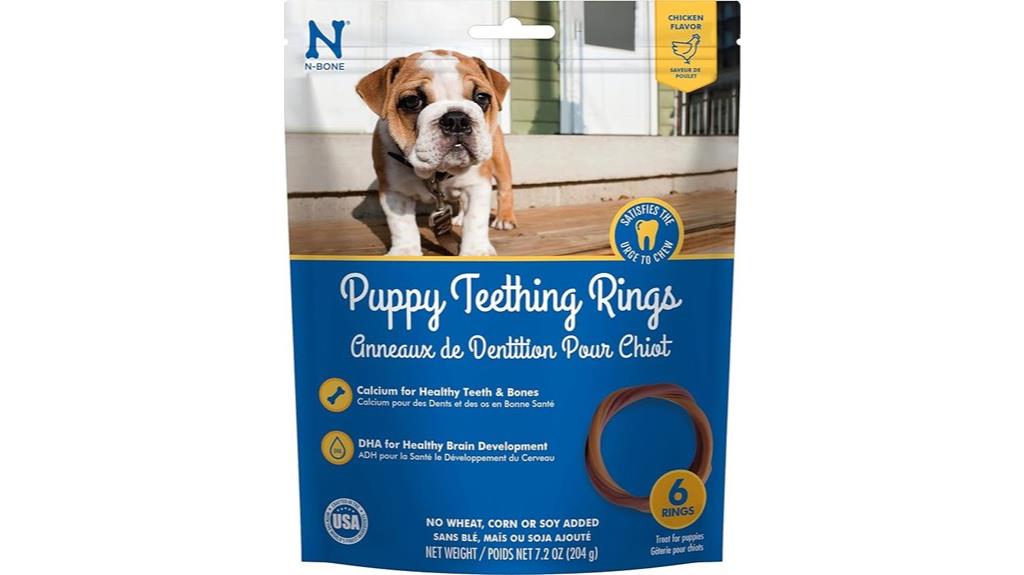 puppy teething rings treat