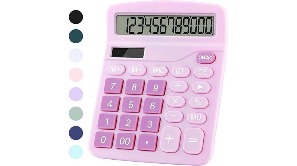 purple kids desk calculator