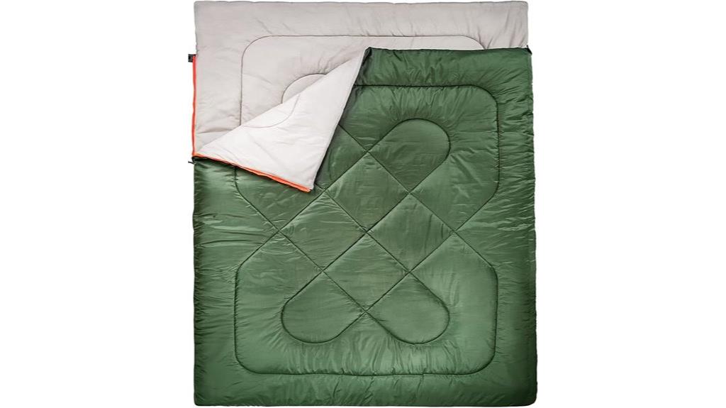 queen sized three season sleeping bag
