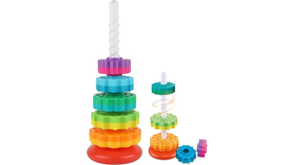 rainbow ring stacking toy