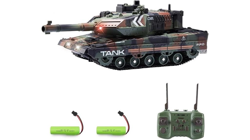 remote controlled shooting tank