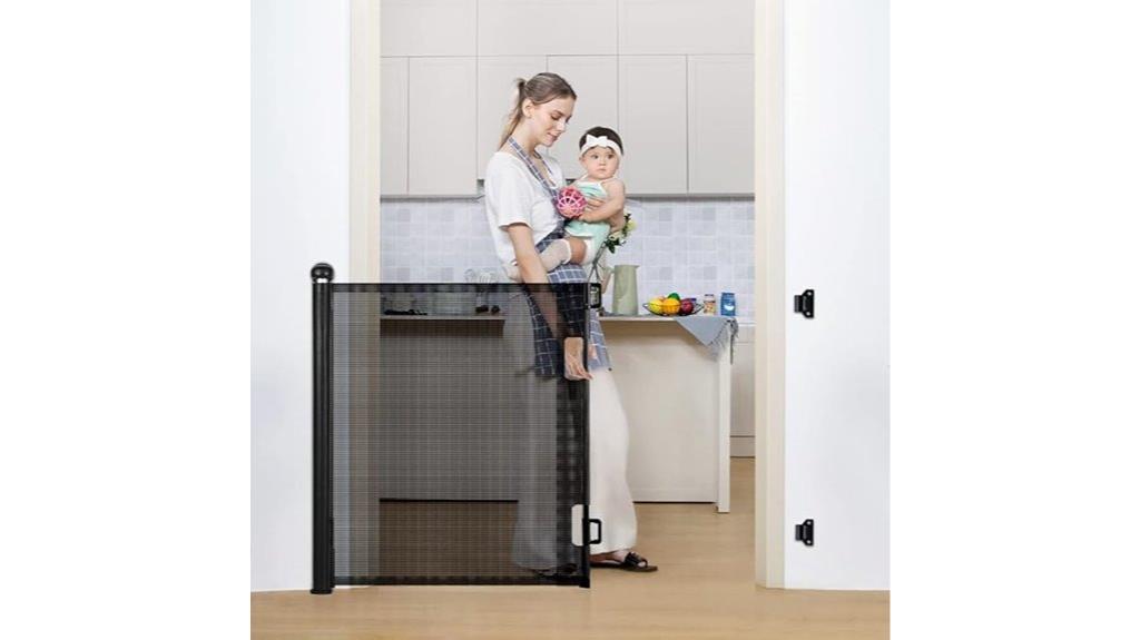 retractable baby gate stairs