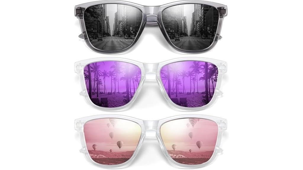 retro polarized mirror sunglasses