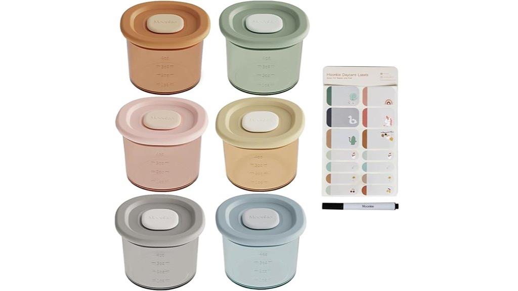 reusable airtight baby containers