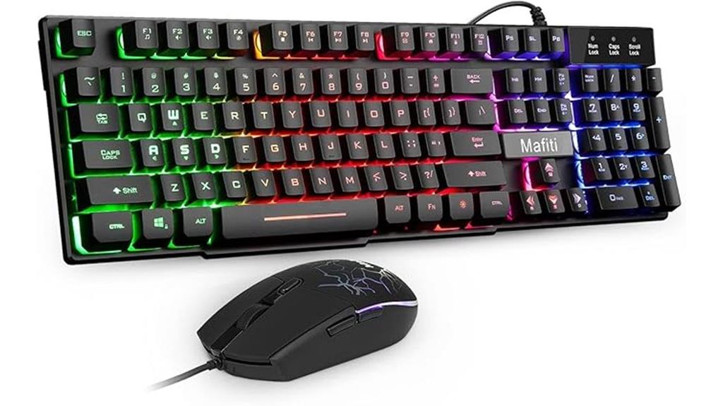 rgb backlit keyboard mouse