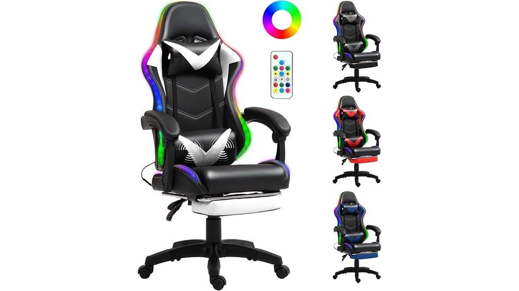 rgb gaming chair comfort