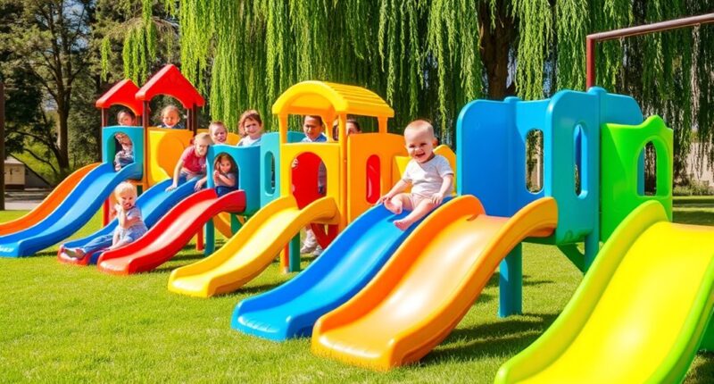 safe outdoor toddler slides