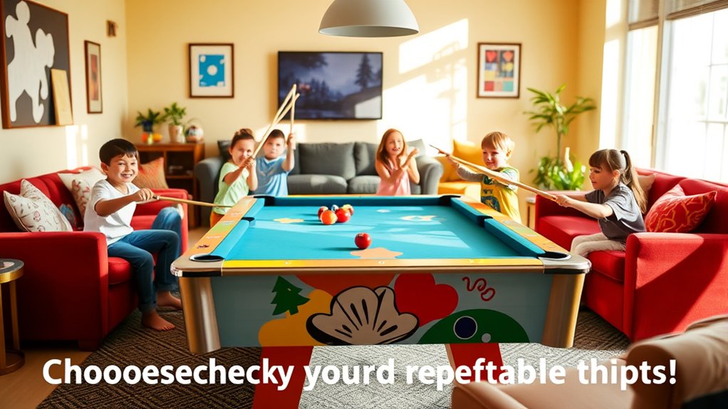 selecting kids pool tables