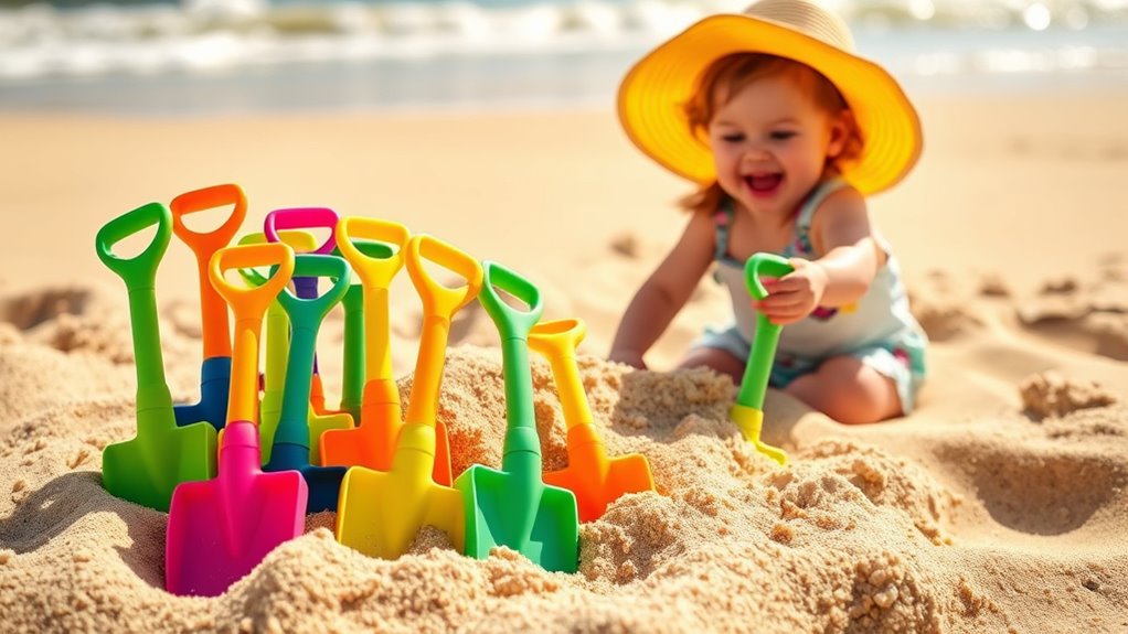 selecting toddler beach shovels
