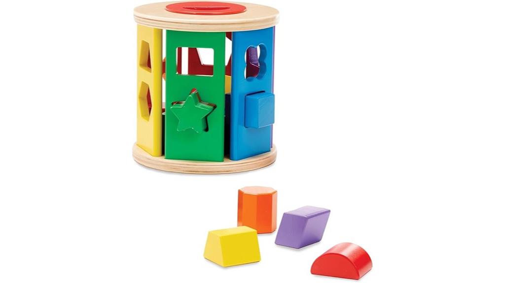 shape sorting wooden toy